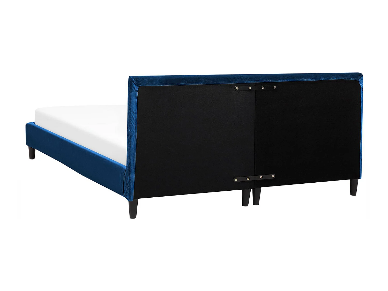 Cama Terciopelo FITOU 160 x 200 cm Azul oscuro