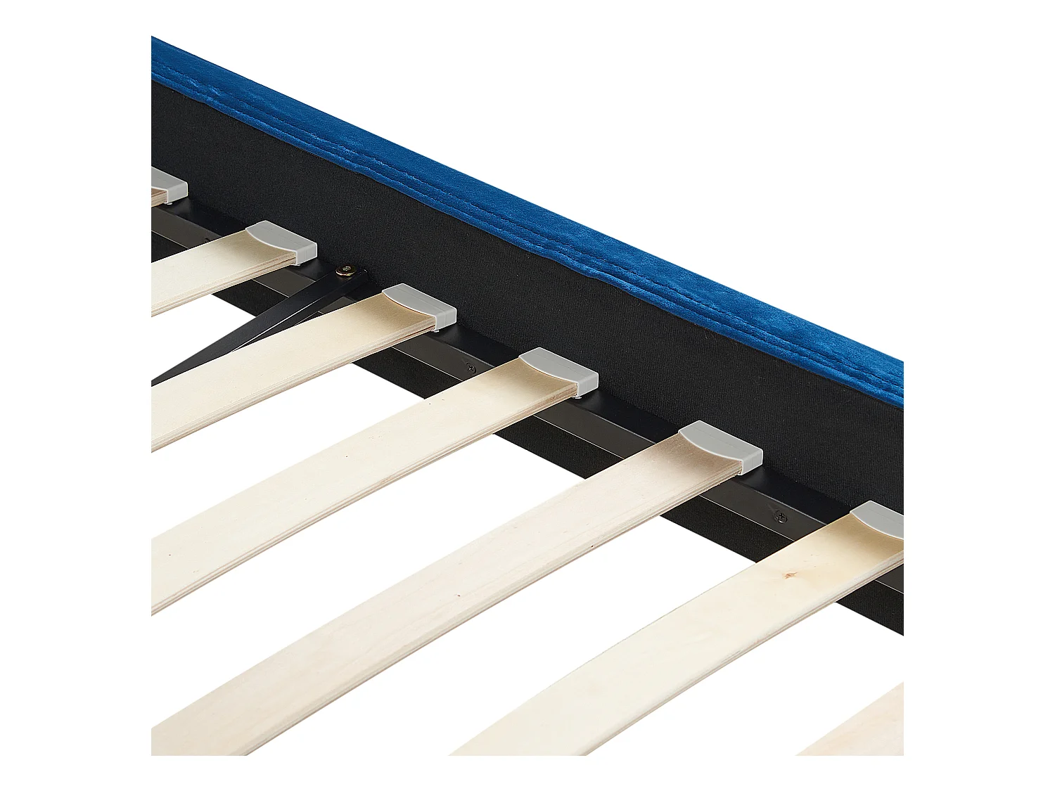 Cama Terciopelo FITOU 160 x 200 cm Azul oscuro