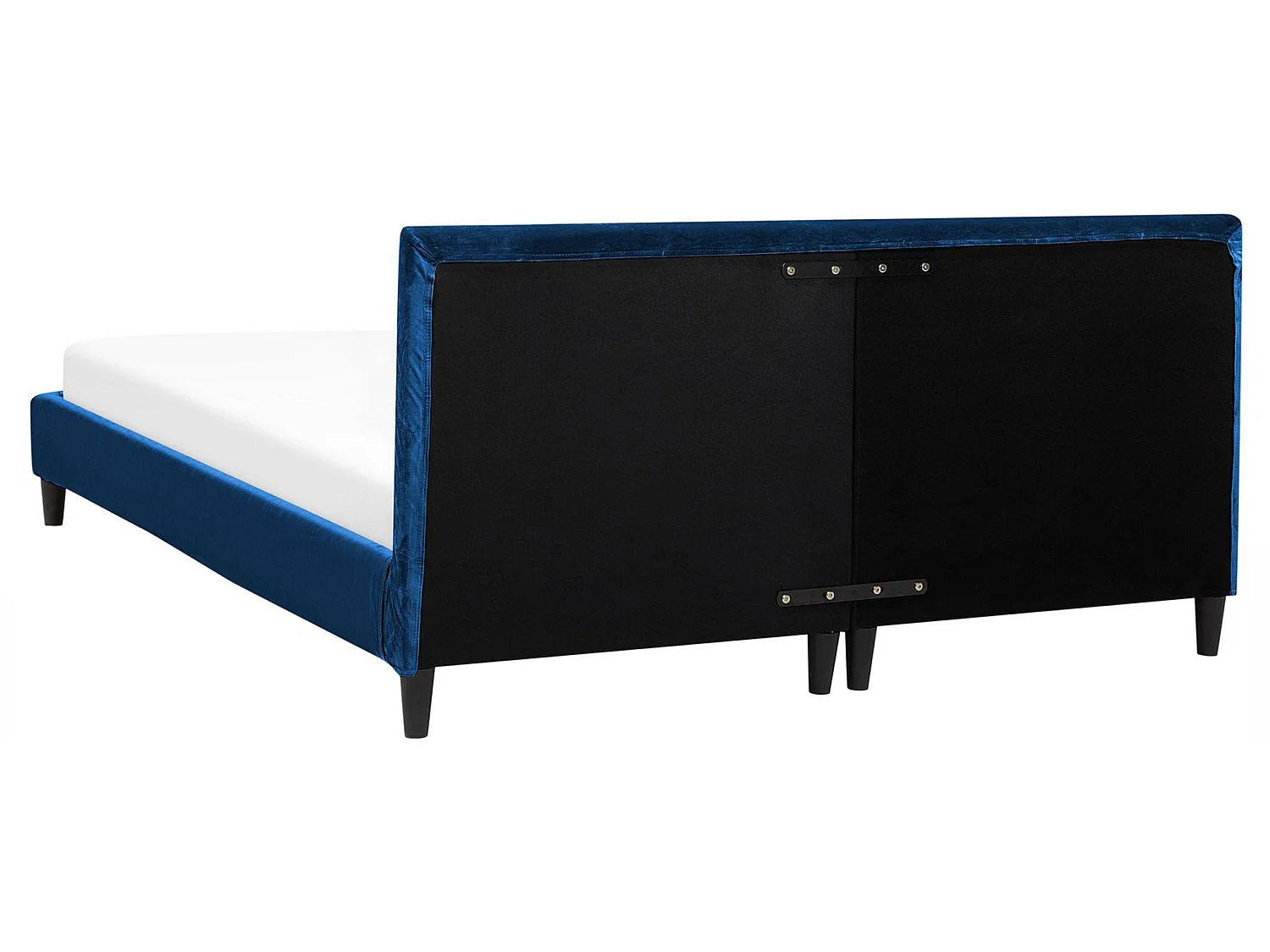 Letto Velluto FITOU 160 x 200 cm Blu scuro