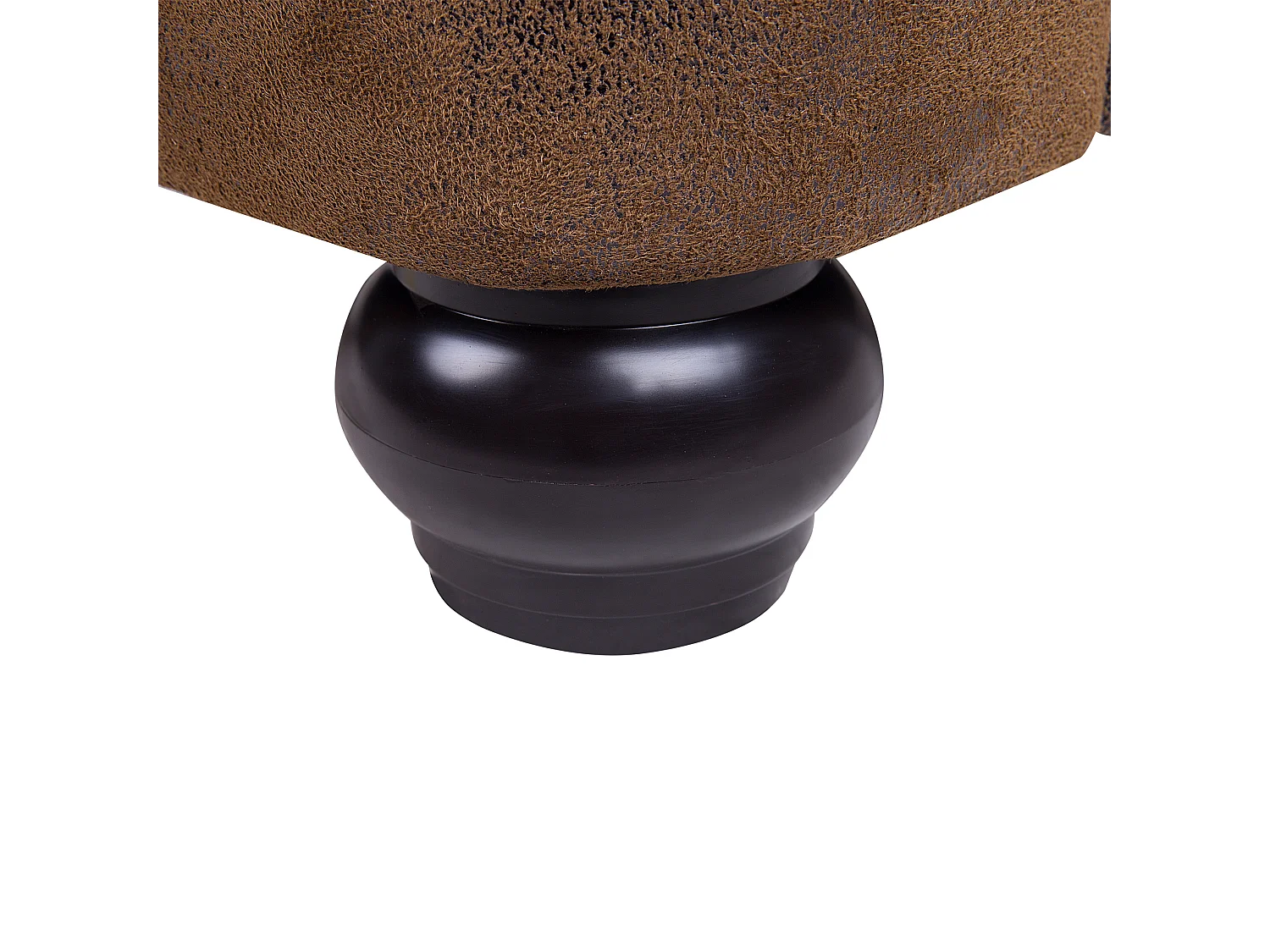 Lit double 180 x 200 cm en simili marron CAVAILLON