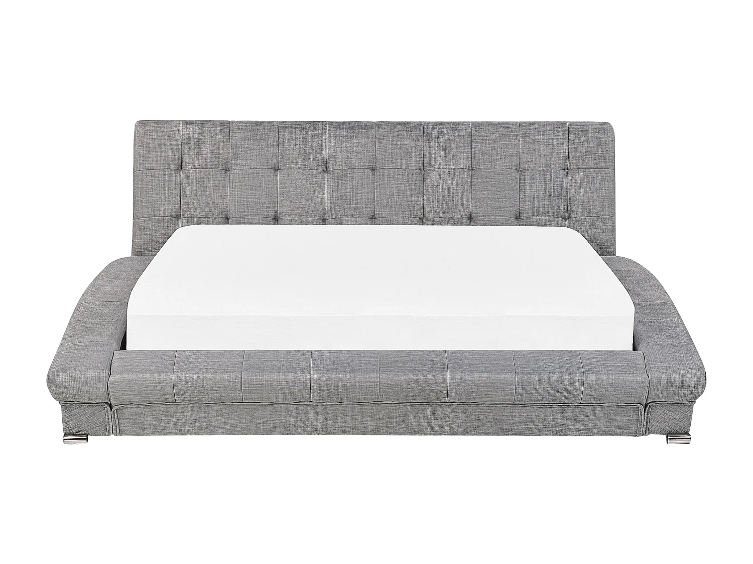 Bed Stof LILLE 180 x 200 cm Grijs