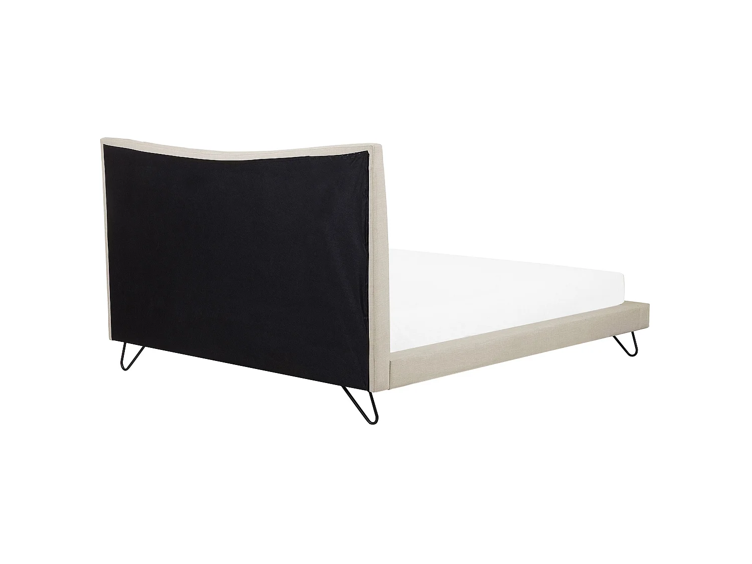 Säng med lamellram LANNION 180 x 200 cm Ljusbeige