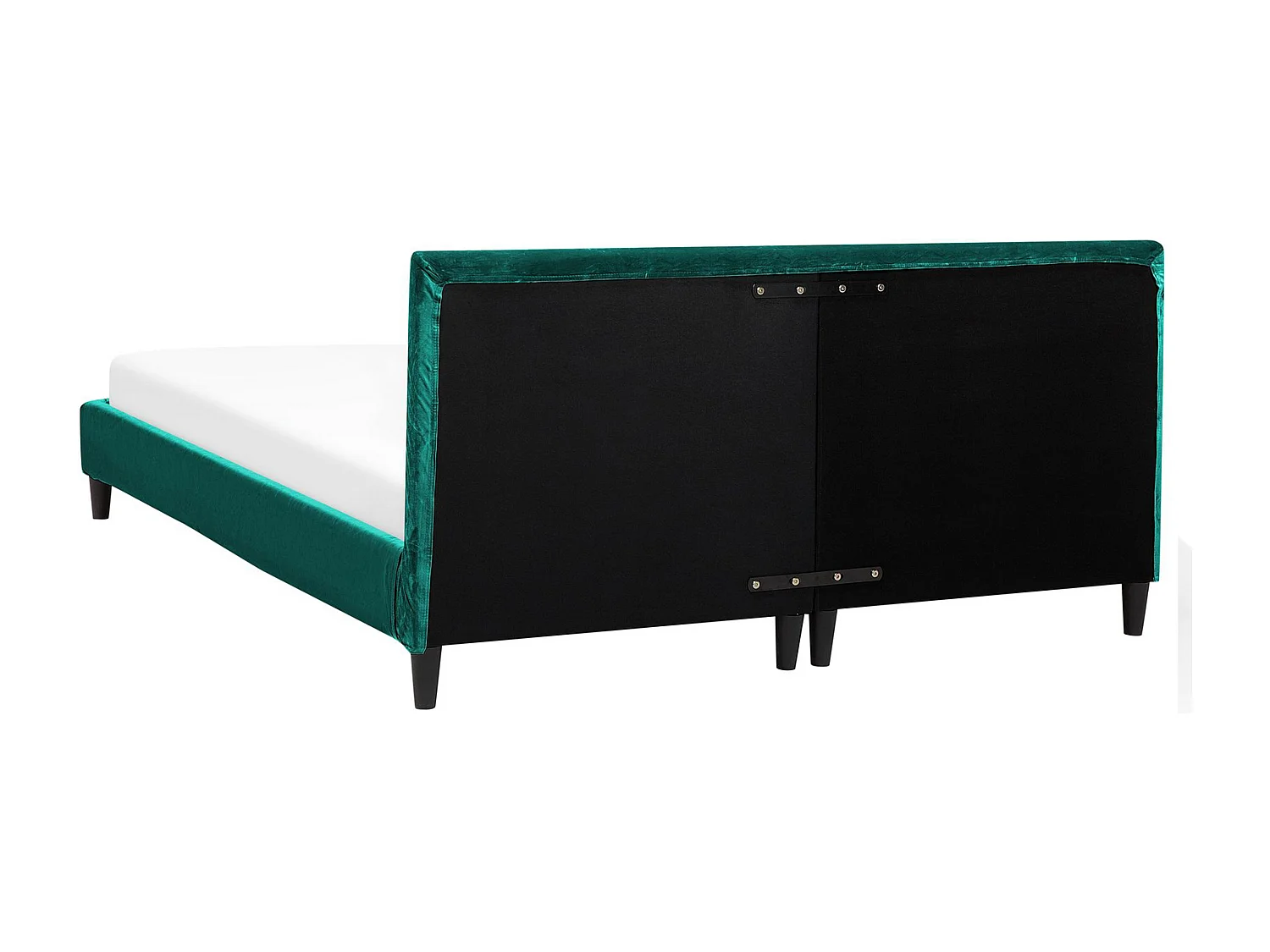 Bed Fluweel FITOU 160 x 200 cm Donkergroen