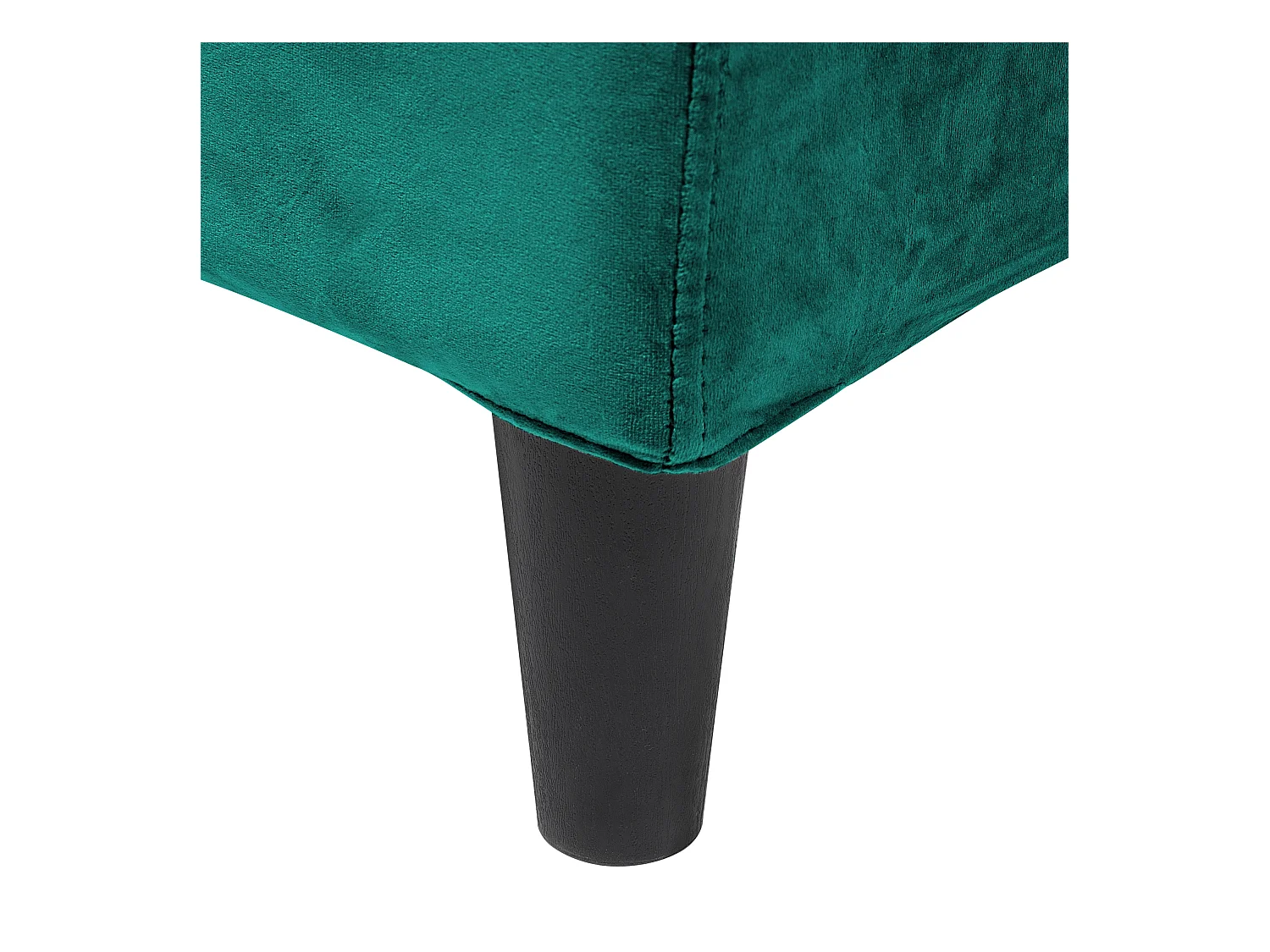 Lit avec sommier Velours FITOU 180 x 200 cm Vert foncé