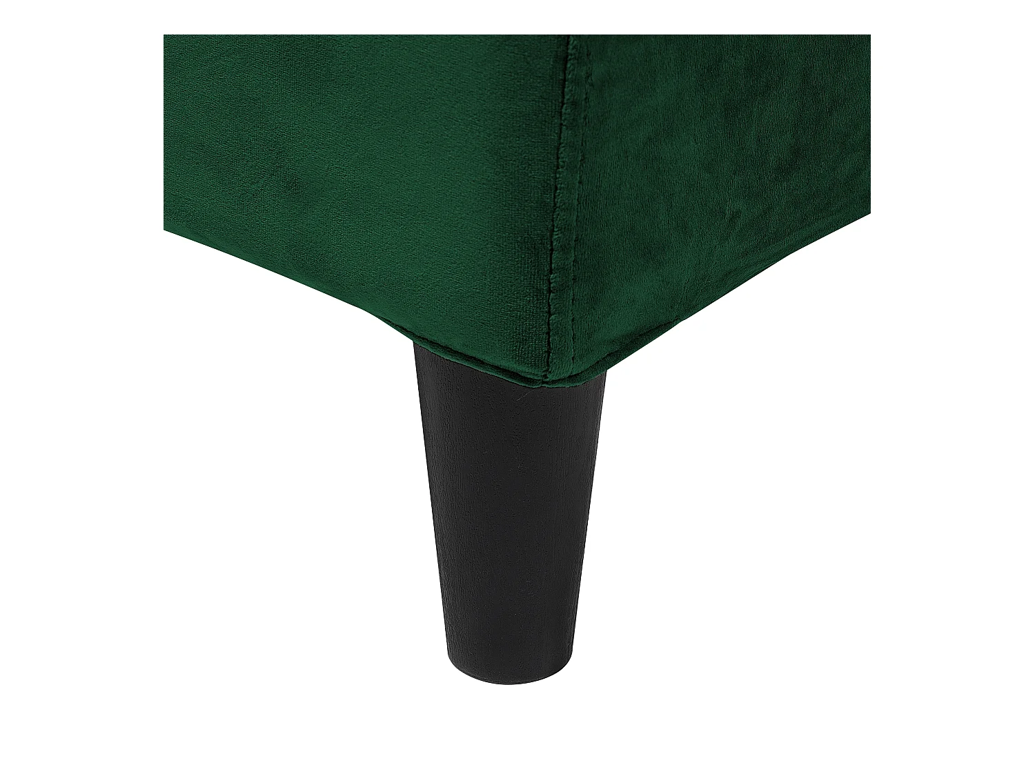 Lit avec sommier Velours FITOU 180 x 200 cm Vert foncé