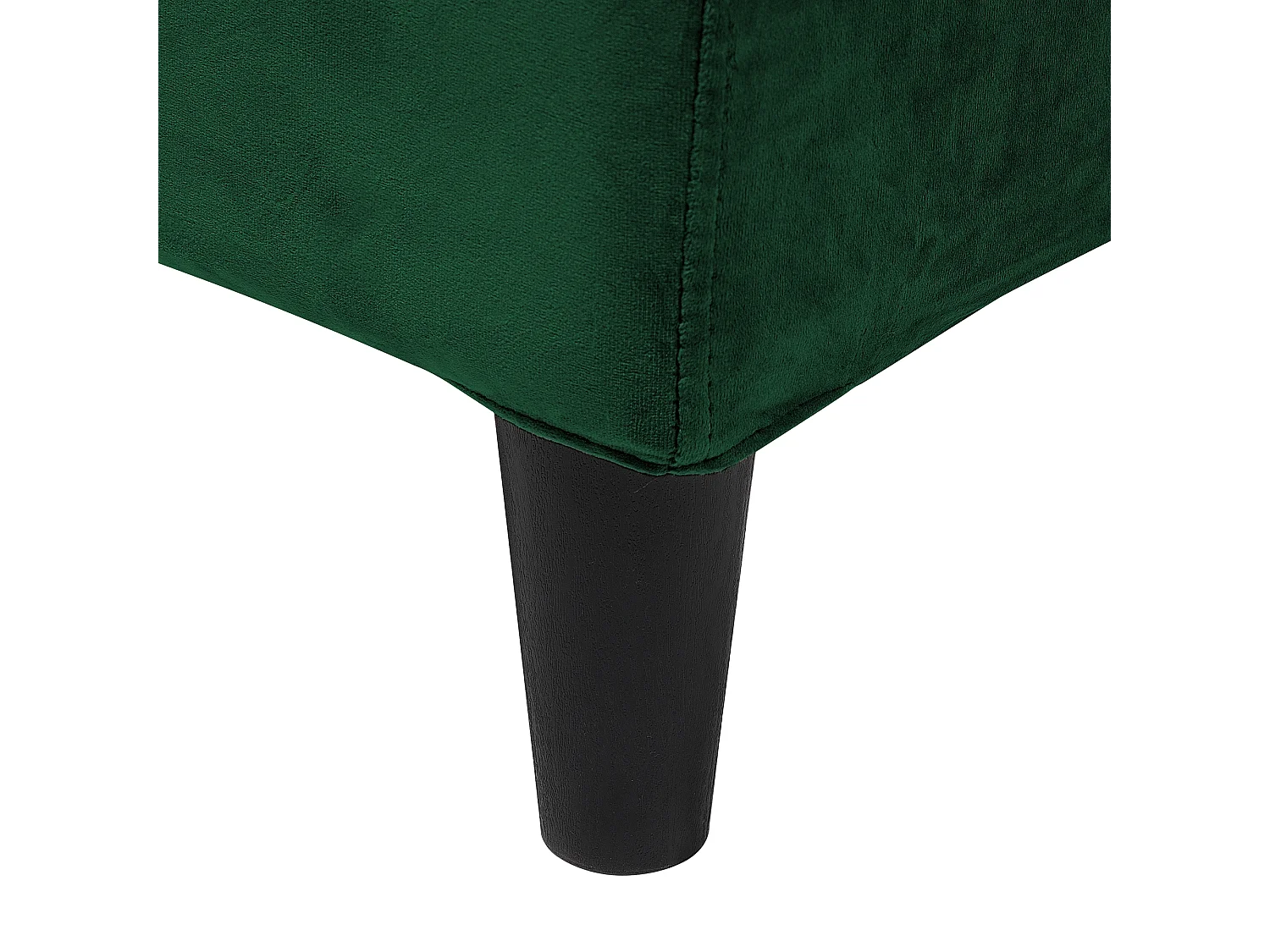 Lit avec sommier Velours FITOU 180 x 200 cm Vert foncé