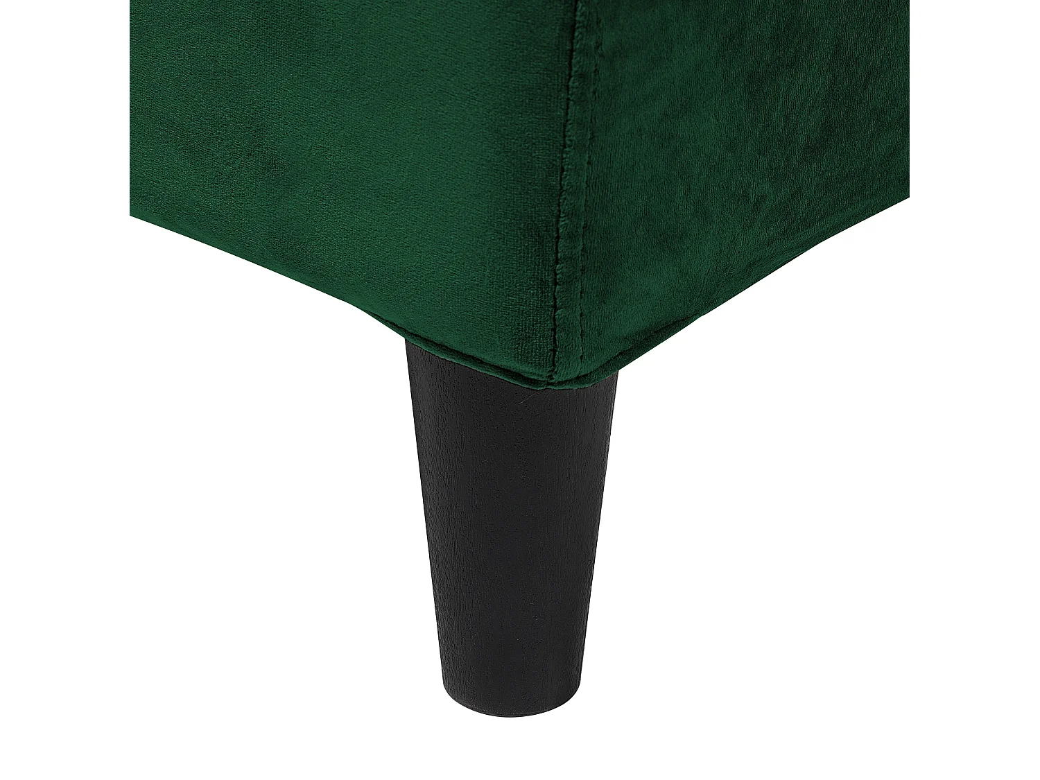 Lit avec sommier Velours FITOU 180 x 200 cm Vert foncé