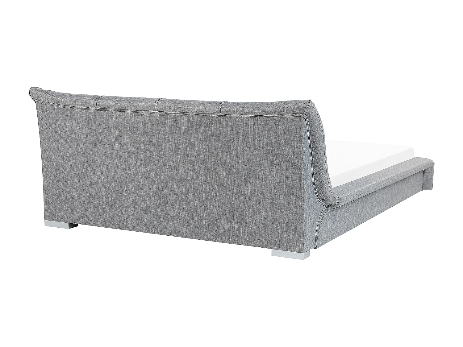 Bed Stof NANTES 180 x 200 cm Lichtgrijs