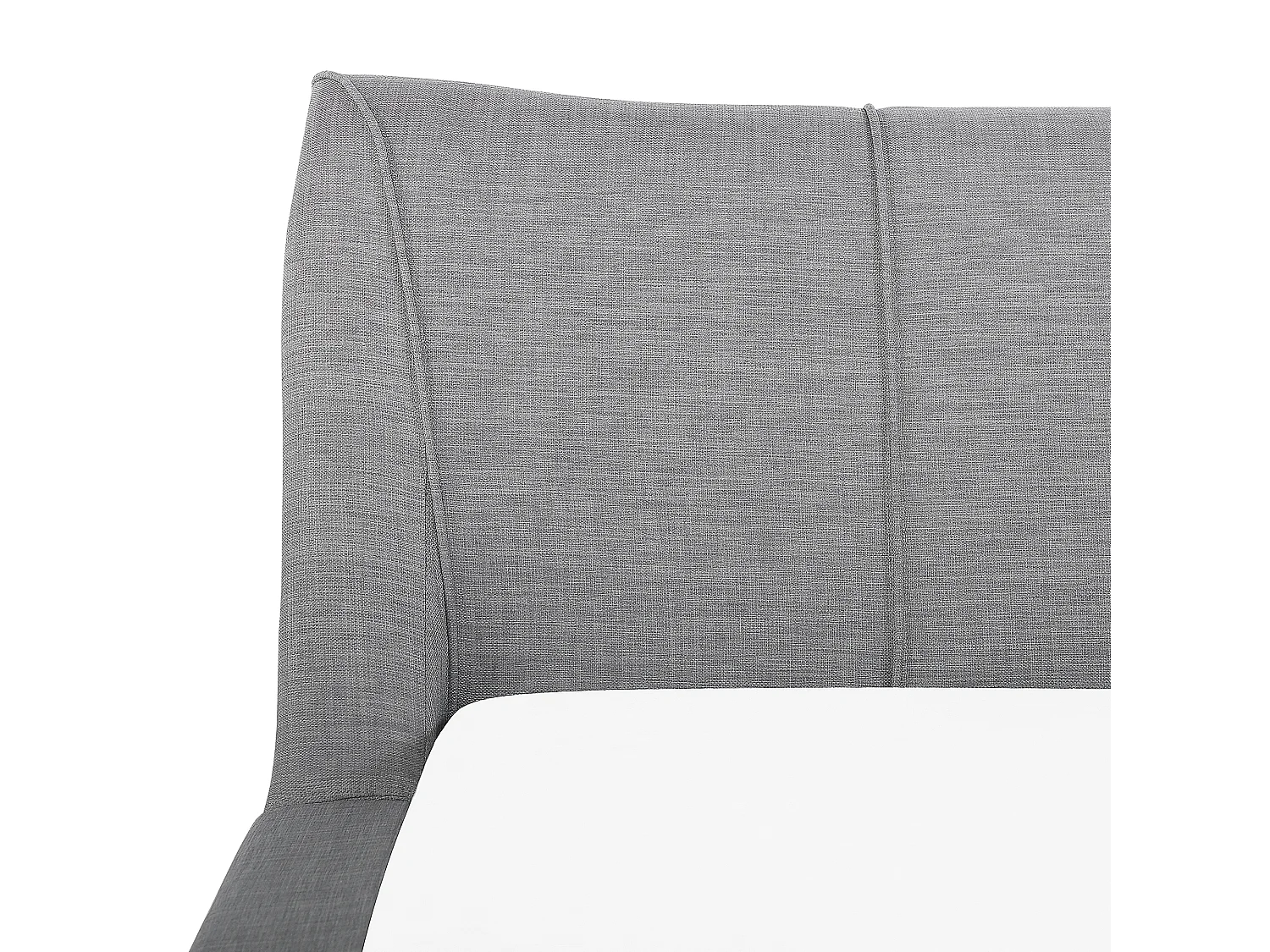 Lit avec sommier Tissu NANTES 180 x 200 cm Gris clair