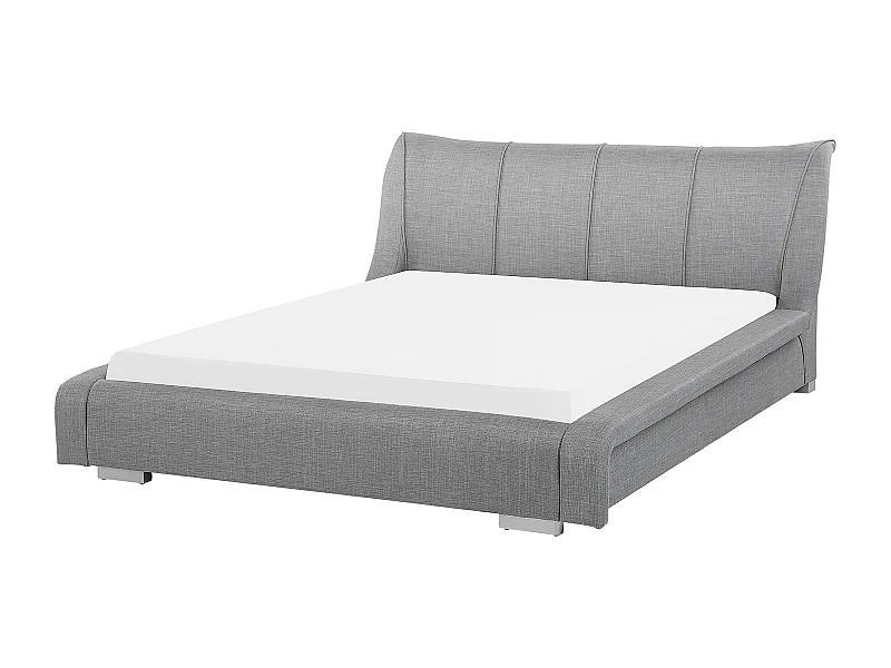 Cama Tela NANTES 180 x 200 cm Gris claro