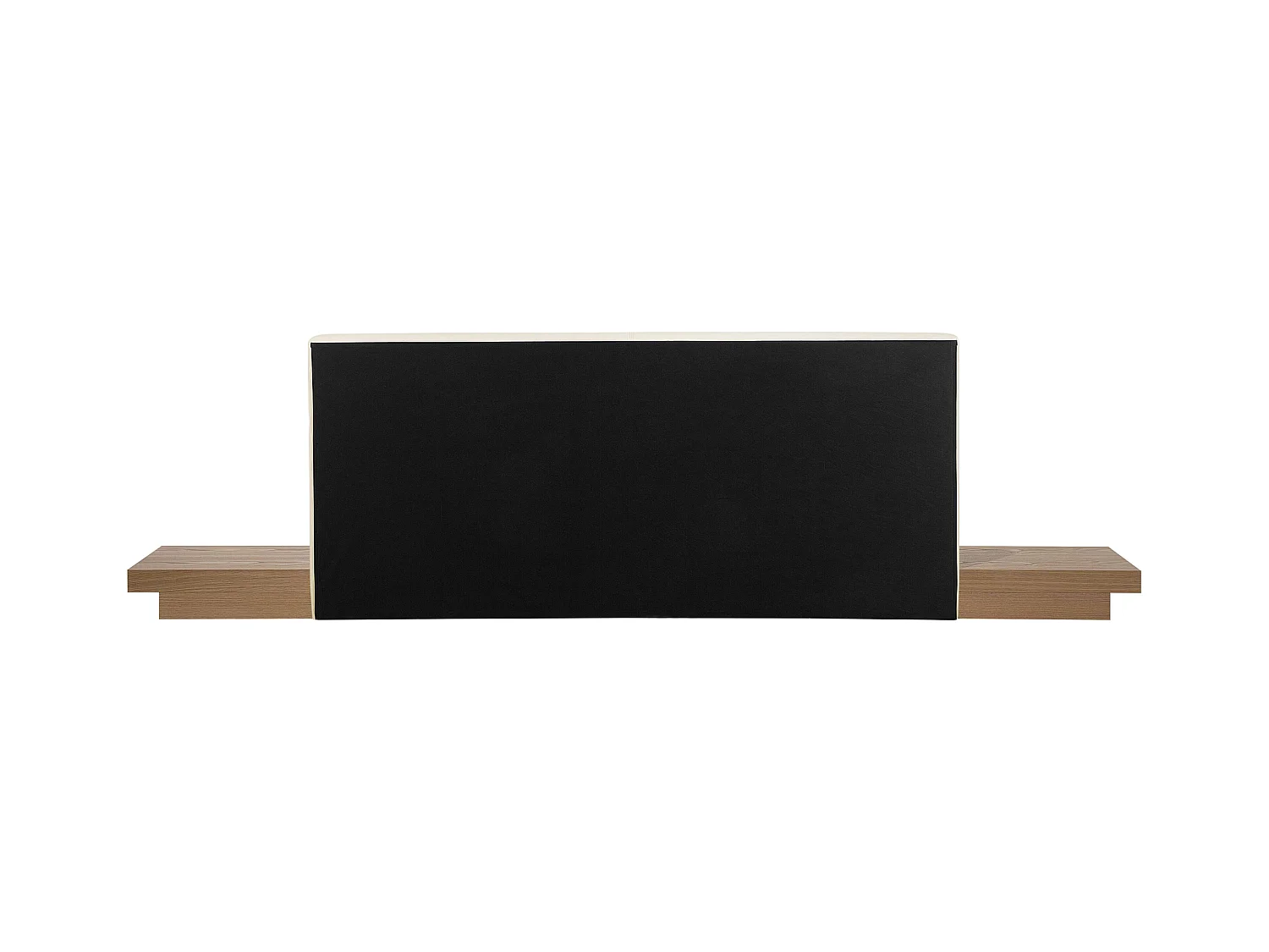 Bed Kunstleer ZEN 180 x 200 cm Natuurlijk essenhout