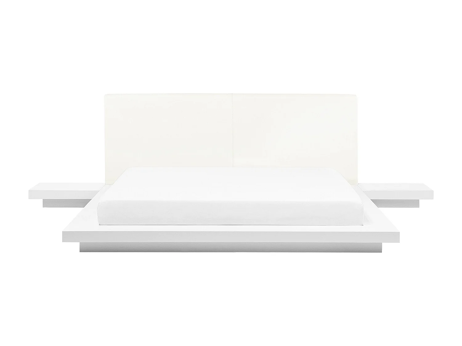 Lit avec sommier ZEN 160 x 200 cm Blanc