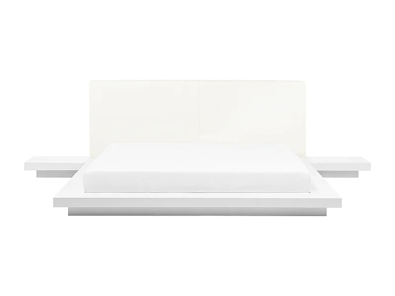 Lit avec sommier ZEN 160 x 200 cm Blanc