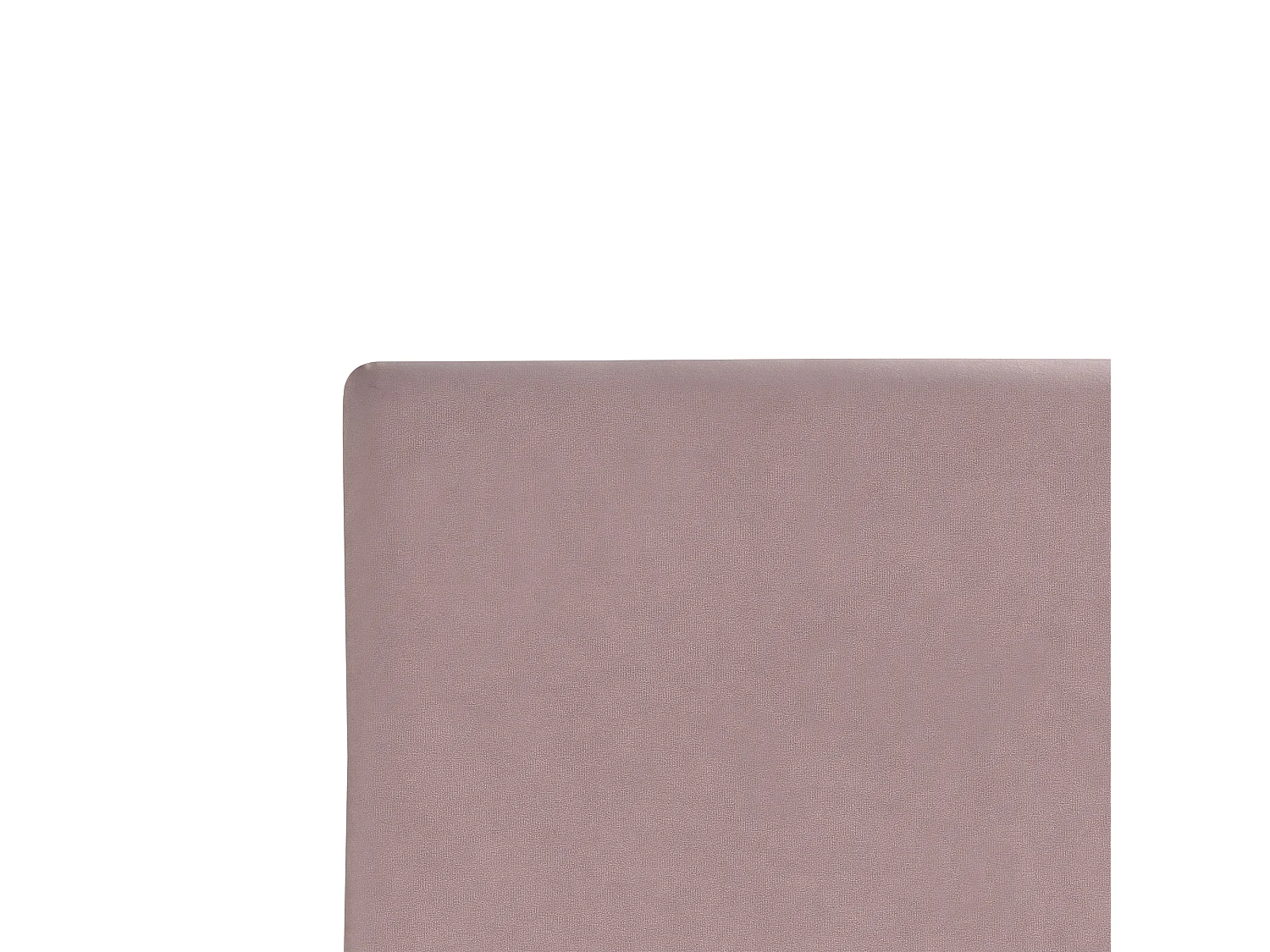 Lit avec sommier Velours FITOU 160 x 200 cm Rose