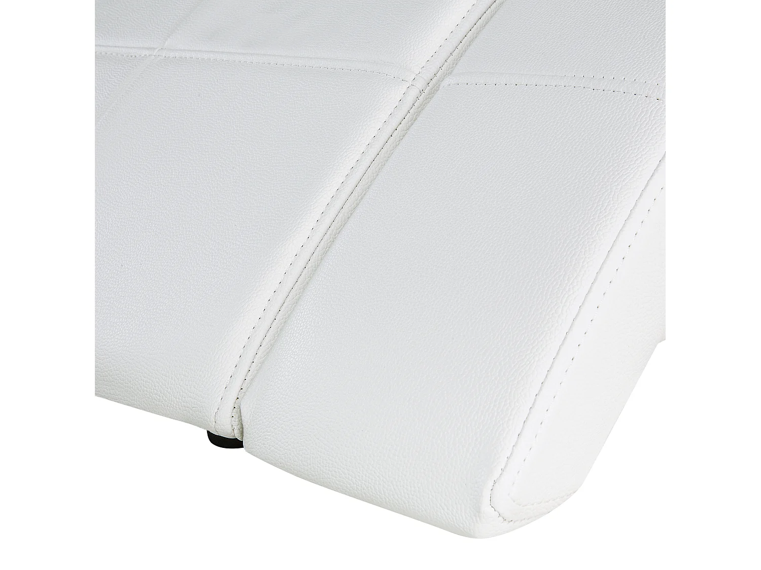 Letto matrimoniale moderno in pelle bianca 180x200cm VICHY