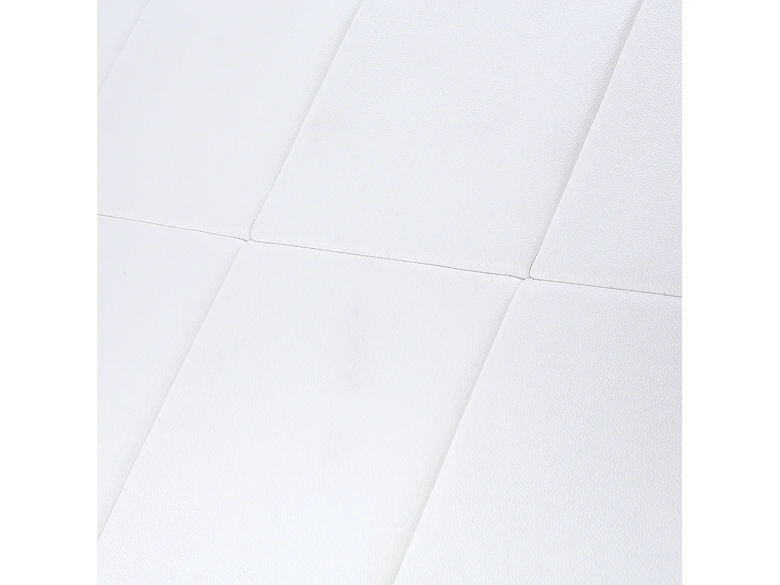 Letto matrimoniale moderno in pelle bianca 180x200cm VICHY