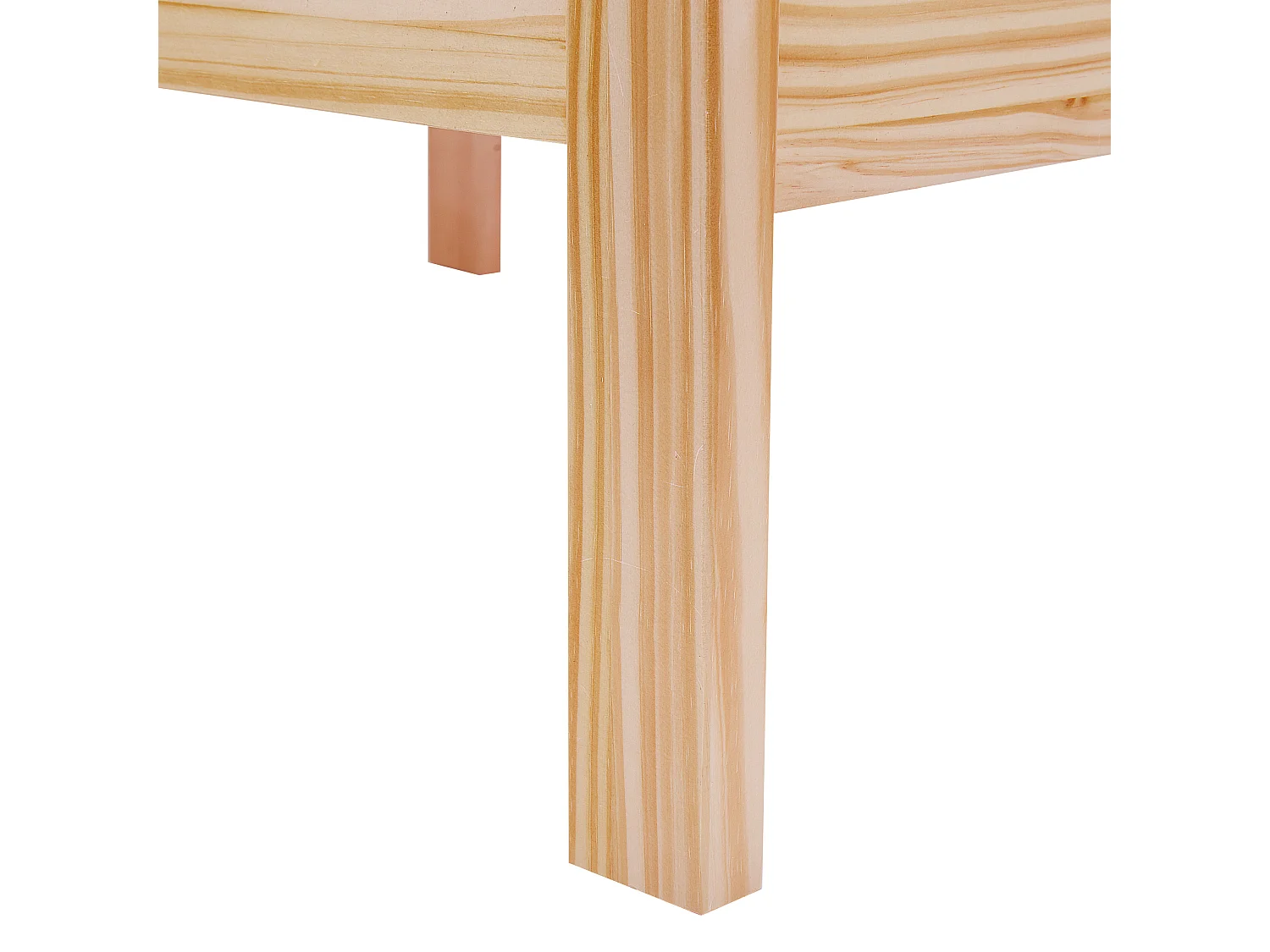 Lit avec sommier Bois CARNAC 180 x 200 cm Marron clair