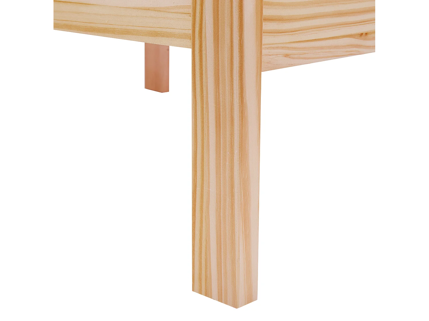 Lit avec sommier Bois CARNAC 180 x 200 cm Marron clair