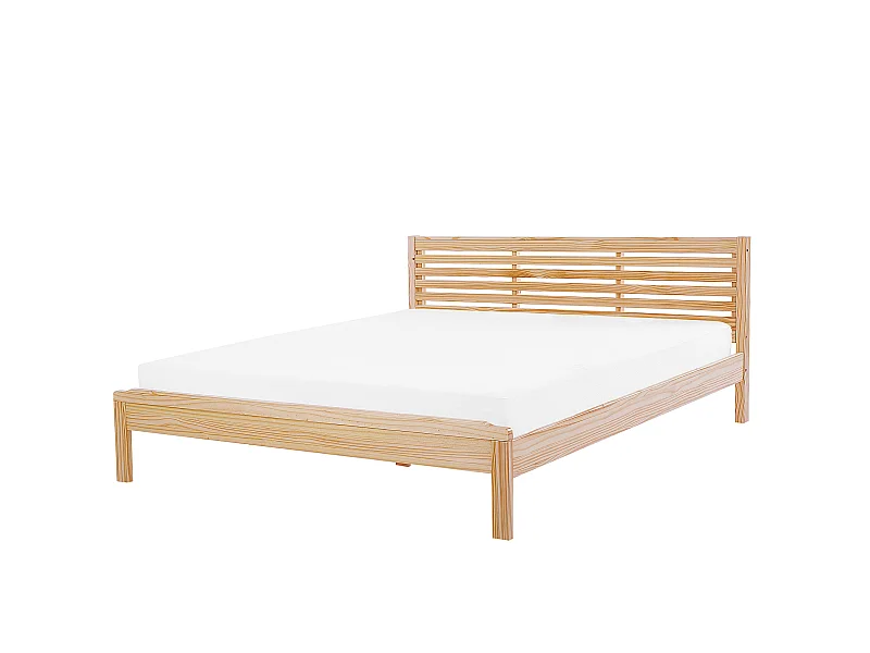 Letto Legno CARNAC 180 x 200 cm Legno chiaro