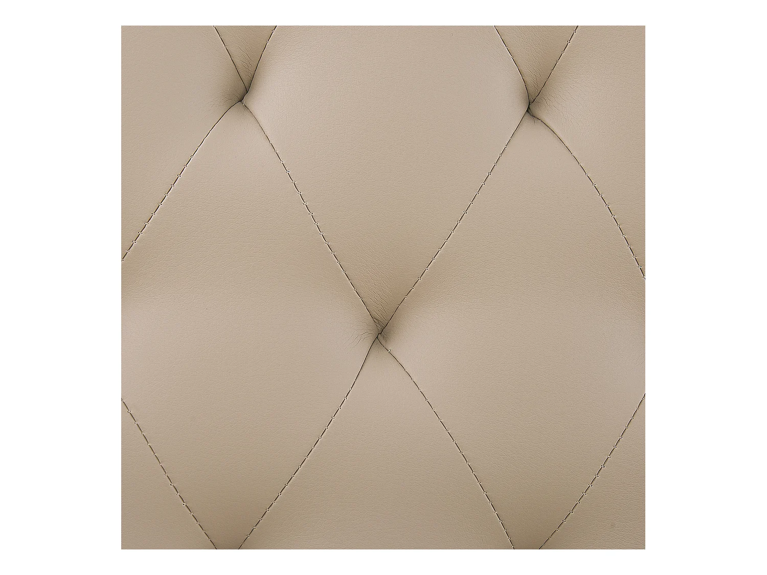 Lit avec sommier Cuir PU ESSONNE 160 x 200 cm Beige