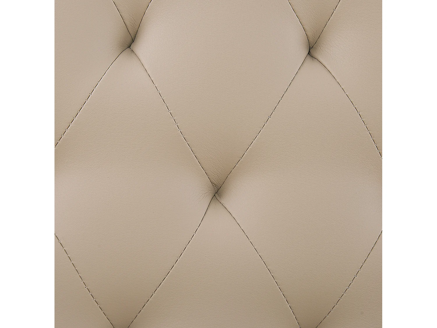 Lit avec sommier Cuir PU ESSONNE 160 x 200 cm Beige