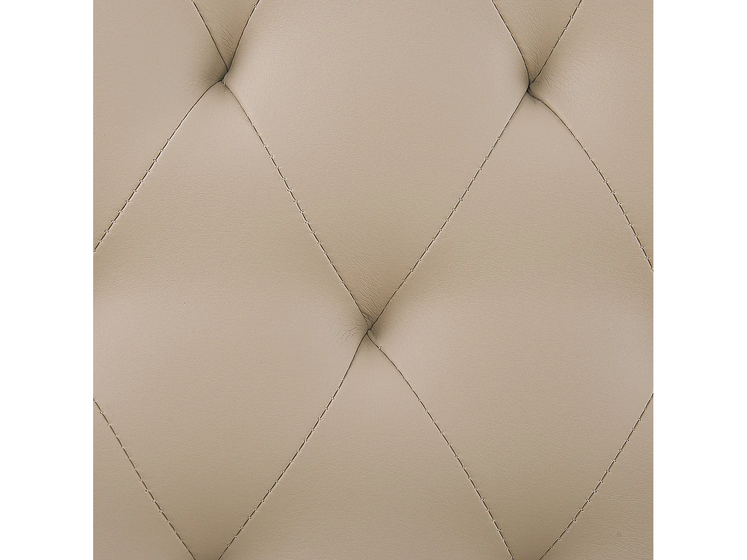 Bed Kunstleer ESSONNE 160 x 200 cm Beige