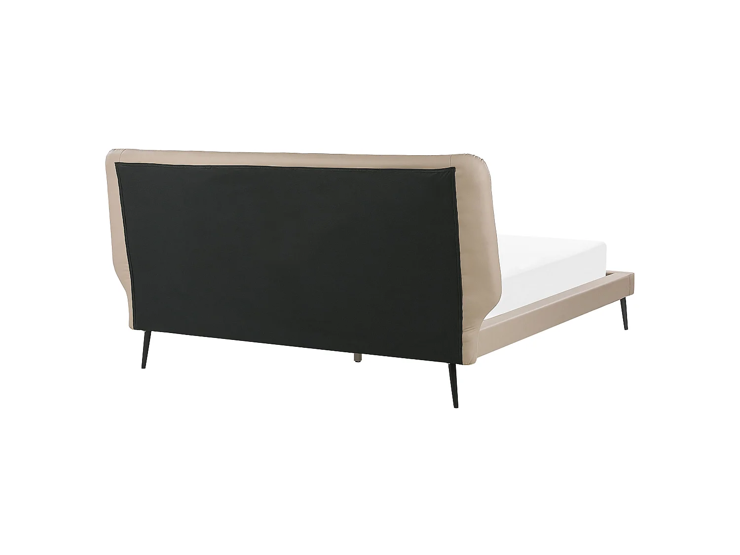 Säng med lamellram Konstläder ESSONNE 160 x 200 cm Beige