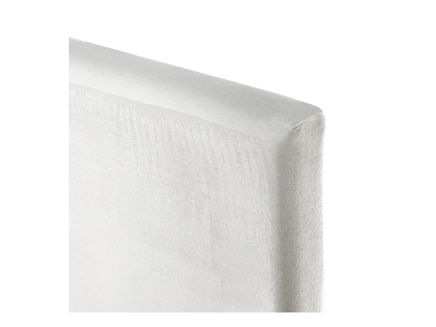 Bed Fluweel FITOU 180 x 200 cm Wit