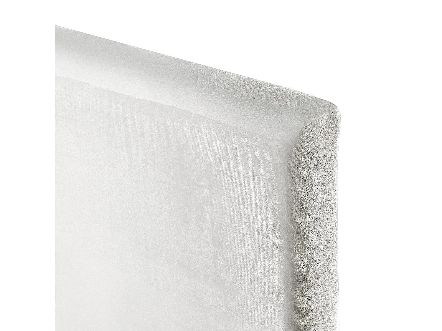 Bed Fluweel FITOU 180 x 200 cm Wit