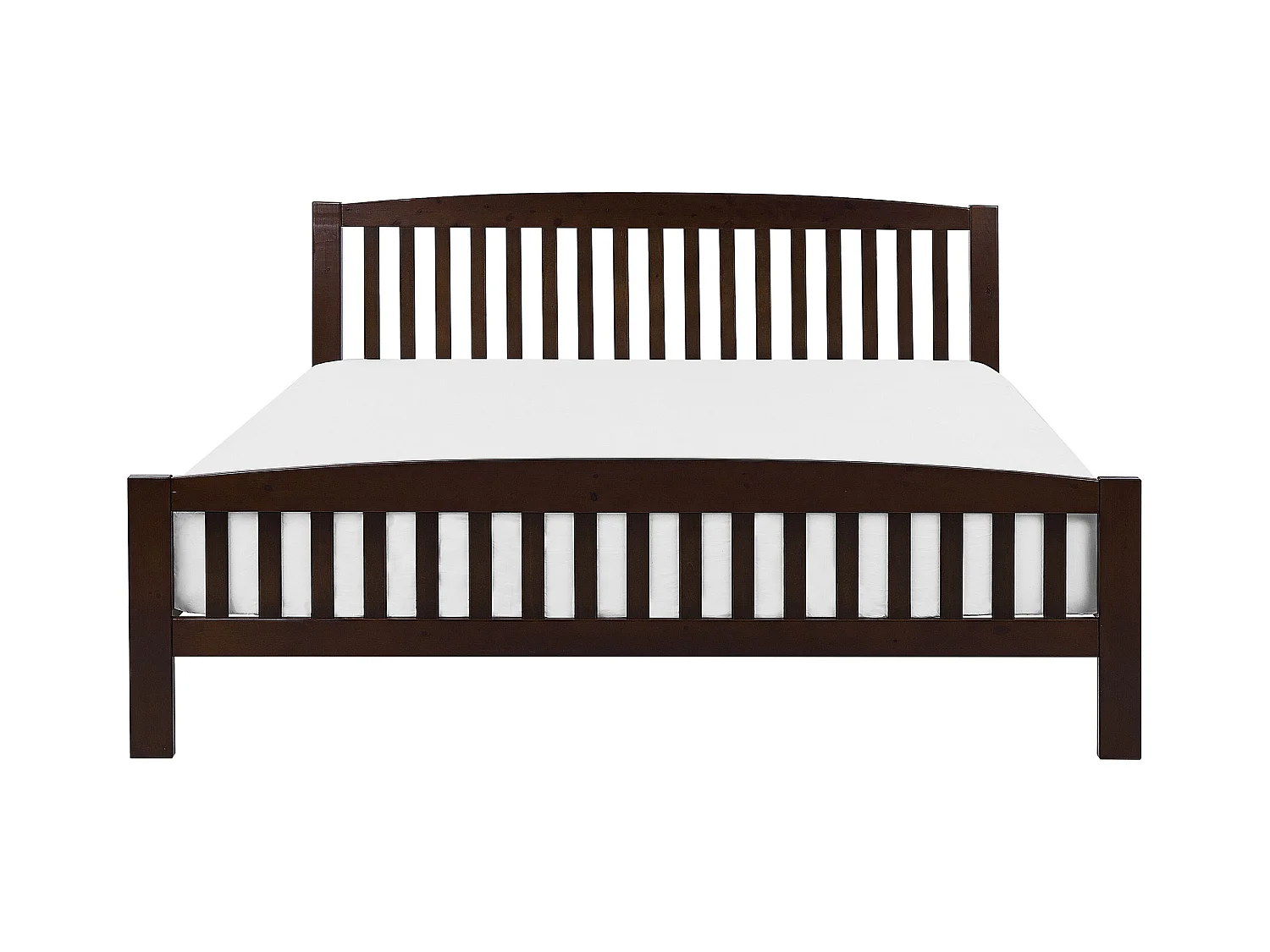 Bed Dennenhout CASTRES 180 x 200 cm Donkerbruin