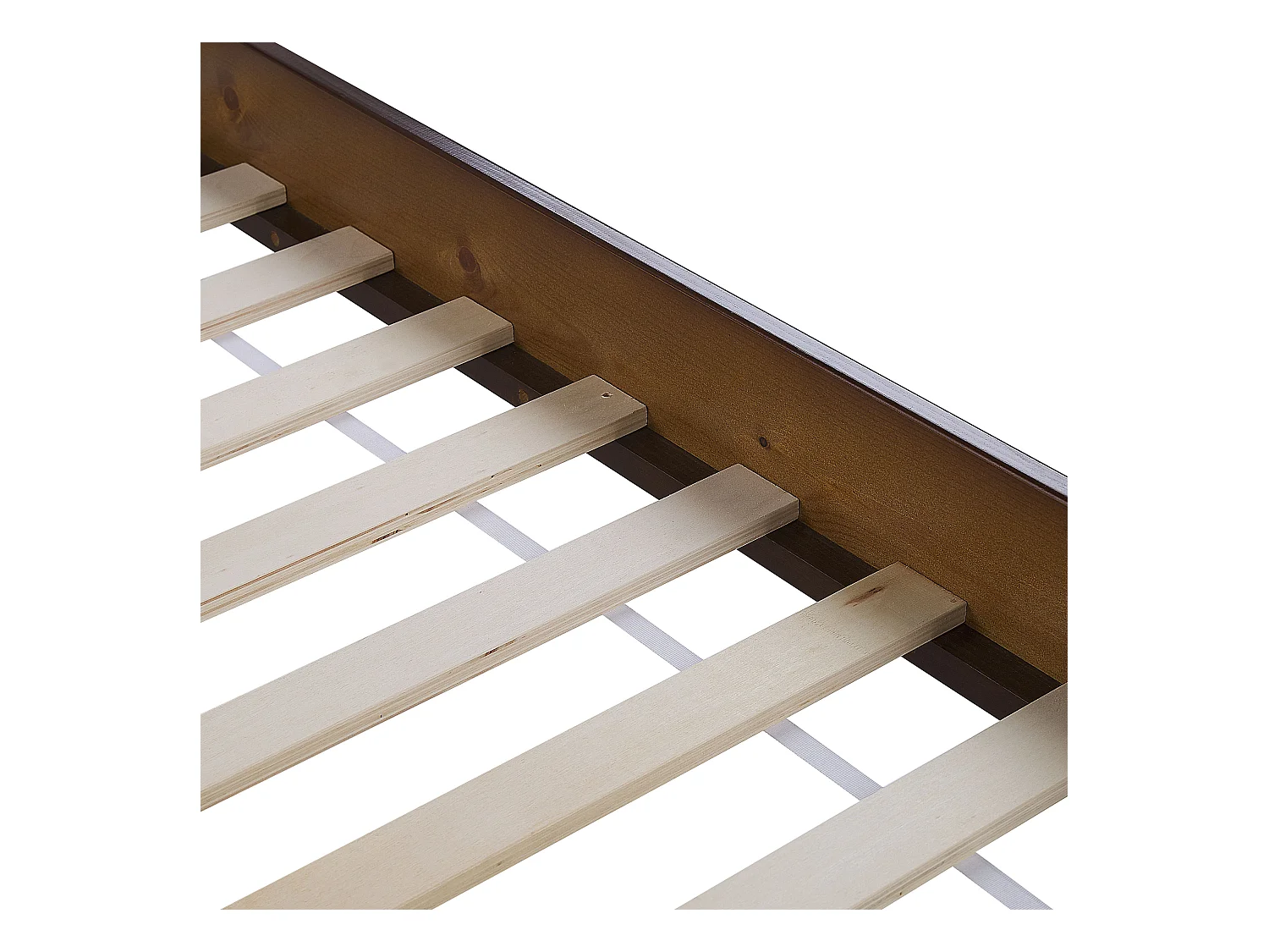 Bed Dennenhout CASTRES 180 x 200 cm Donkerbruin