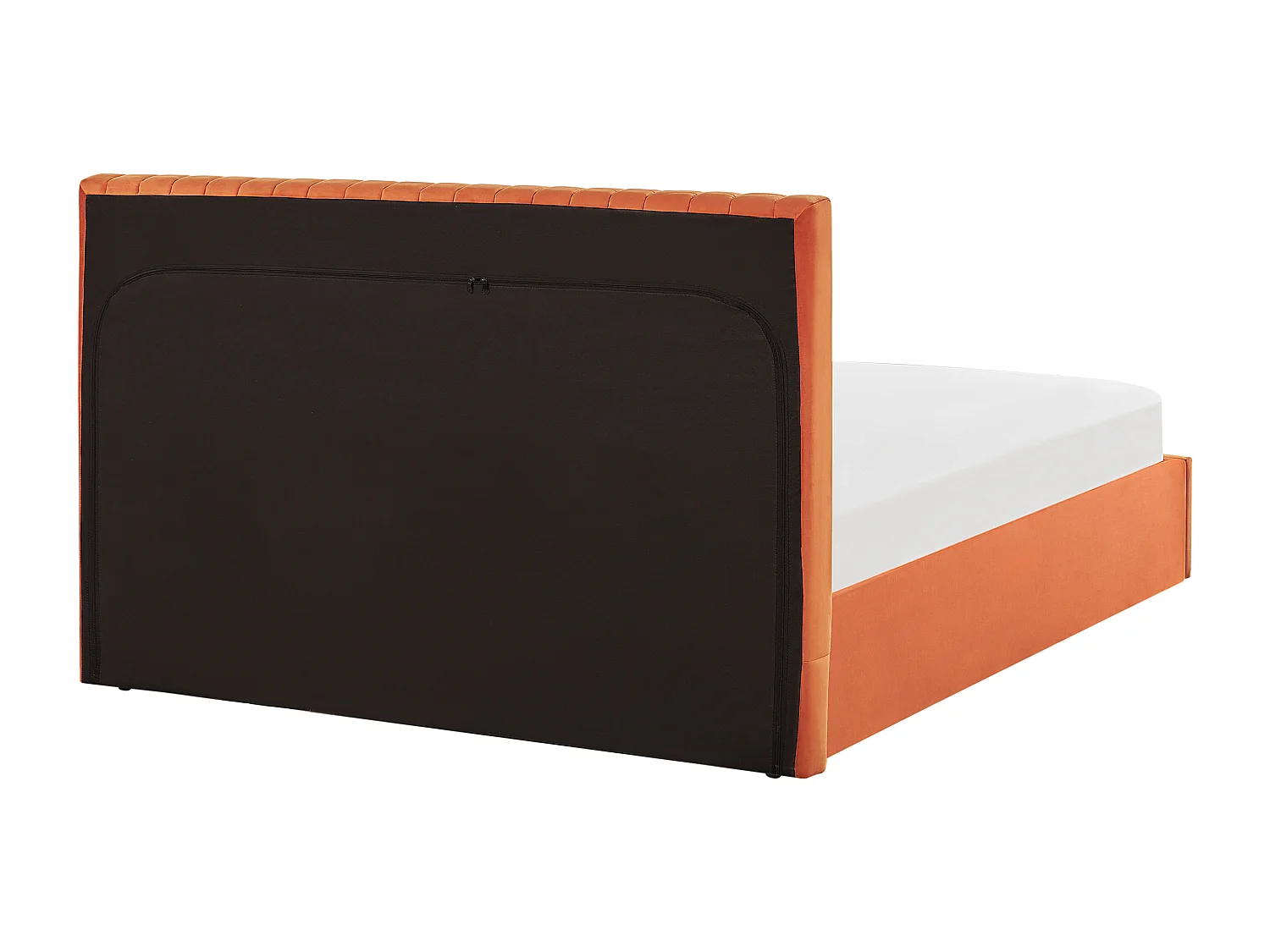 Lit ottoman Velours VION 160 x 200 cm Orange