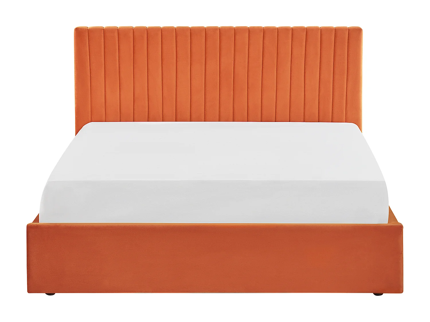 Lit ottoman Velours VION 160 x 200 cm Orange
