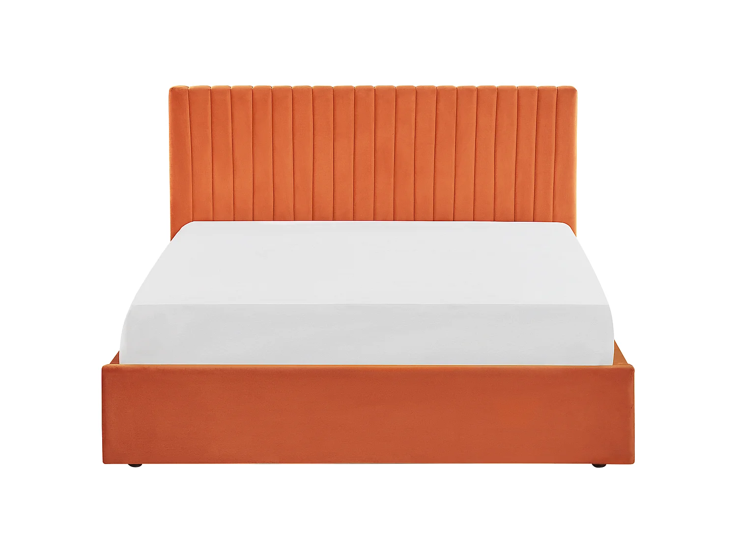 Lit ottoman Velours VION 160 x 200 cm Orange