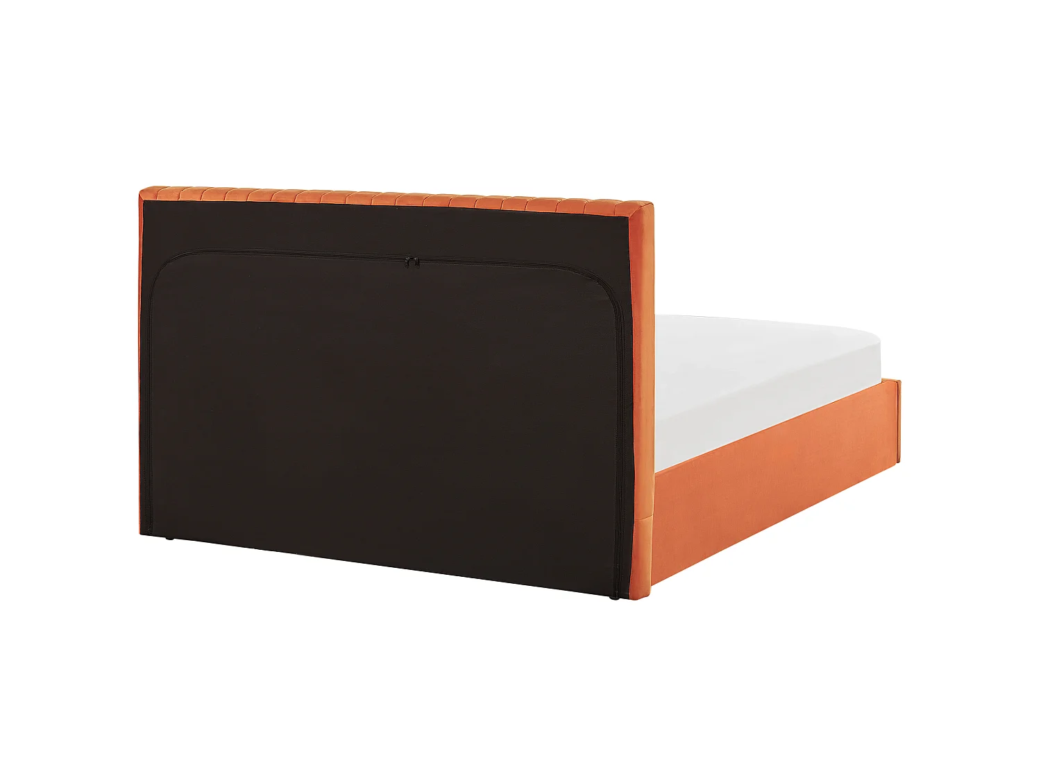 Lit ottoman Velours VION 160 x 200 cm Orange