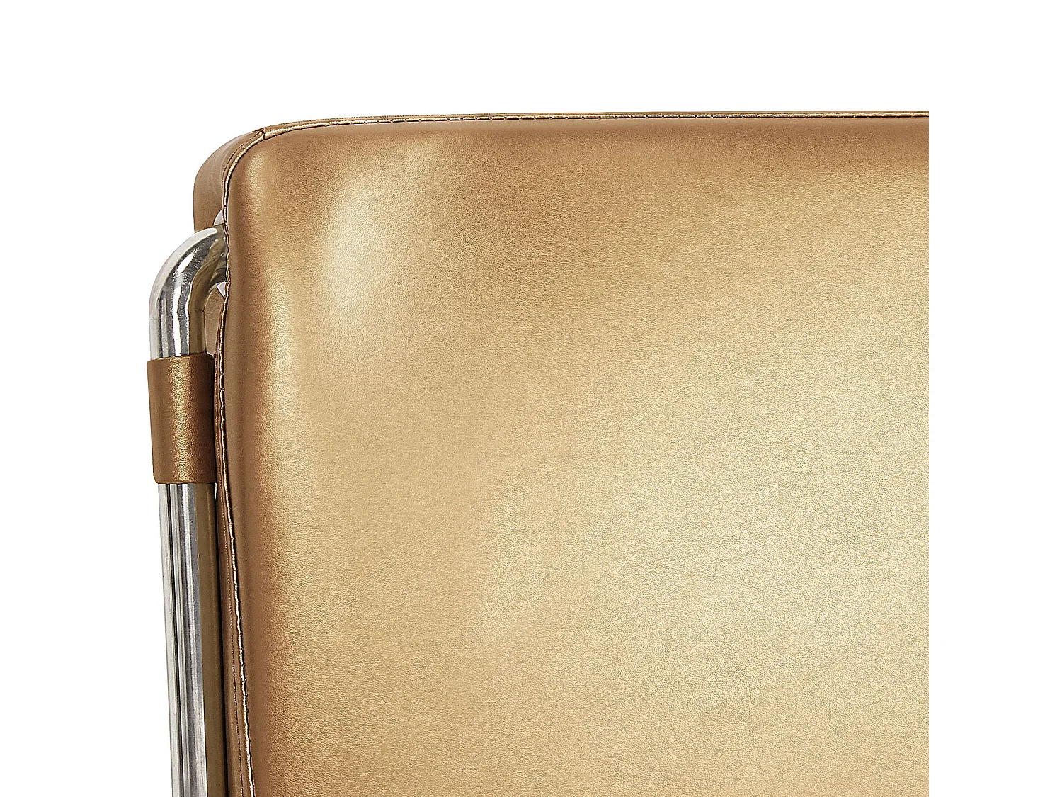 Modernes Bett Echtleder 160 x 200 cm golden Paris