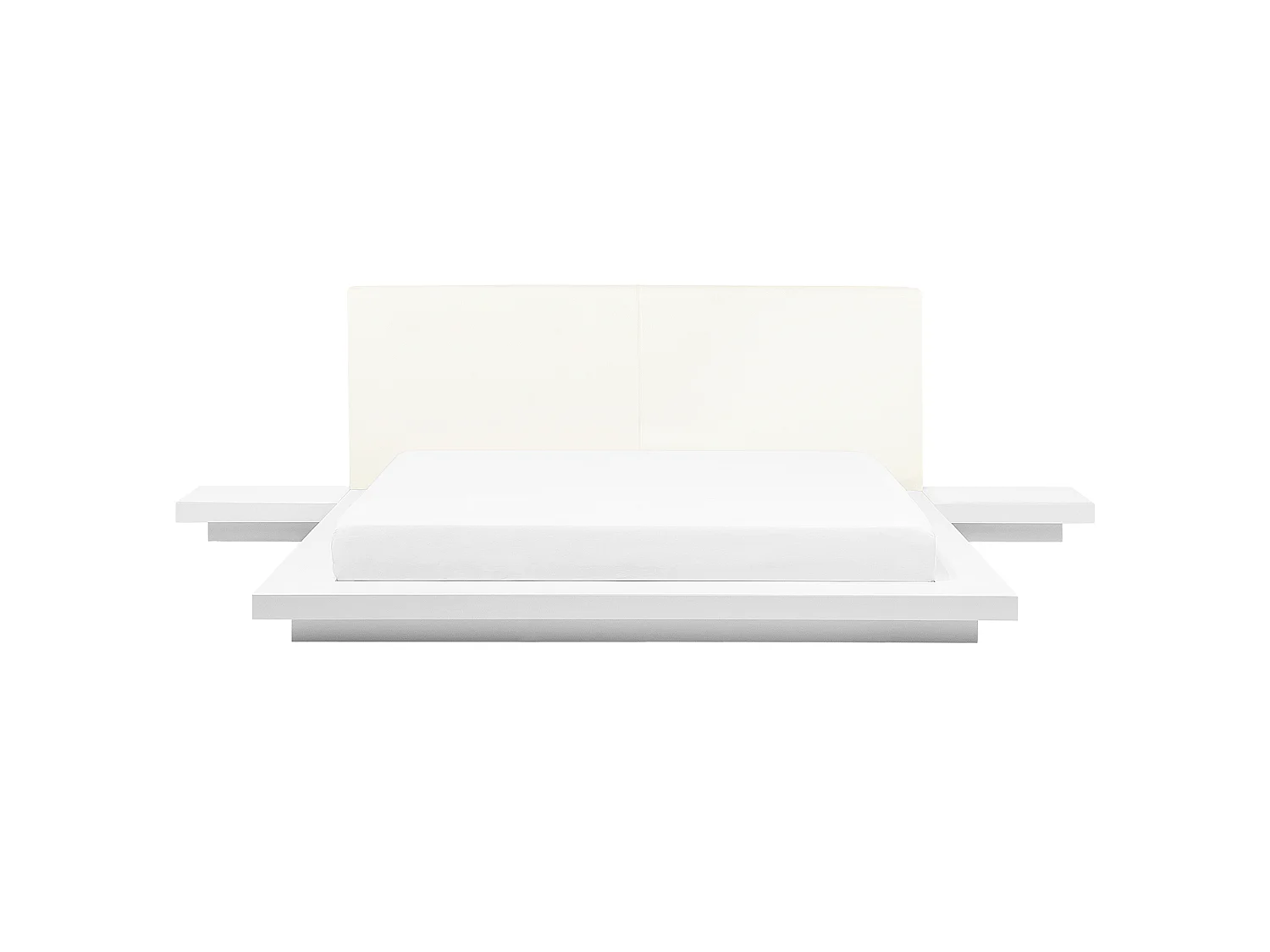 Lit avec sommier ZEN 180 x 200 cm Blanc