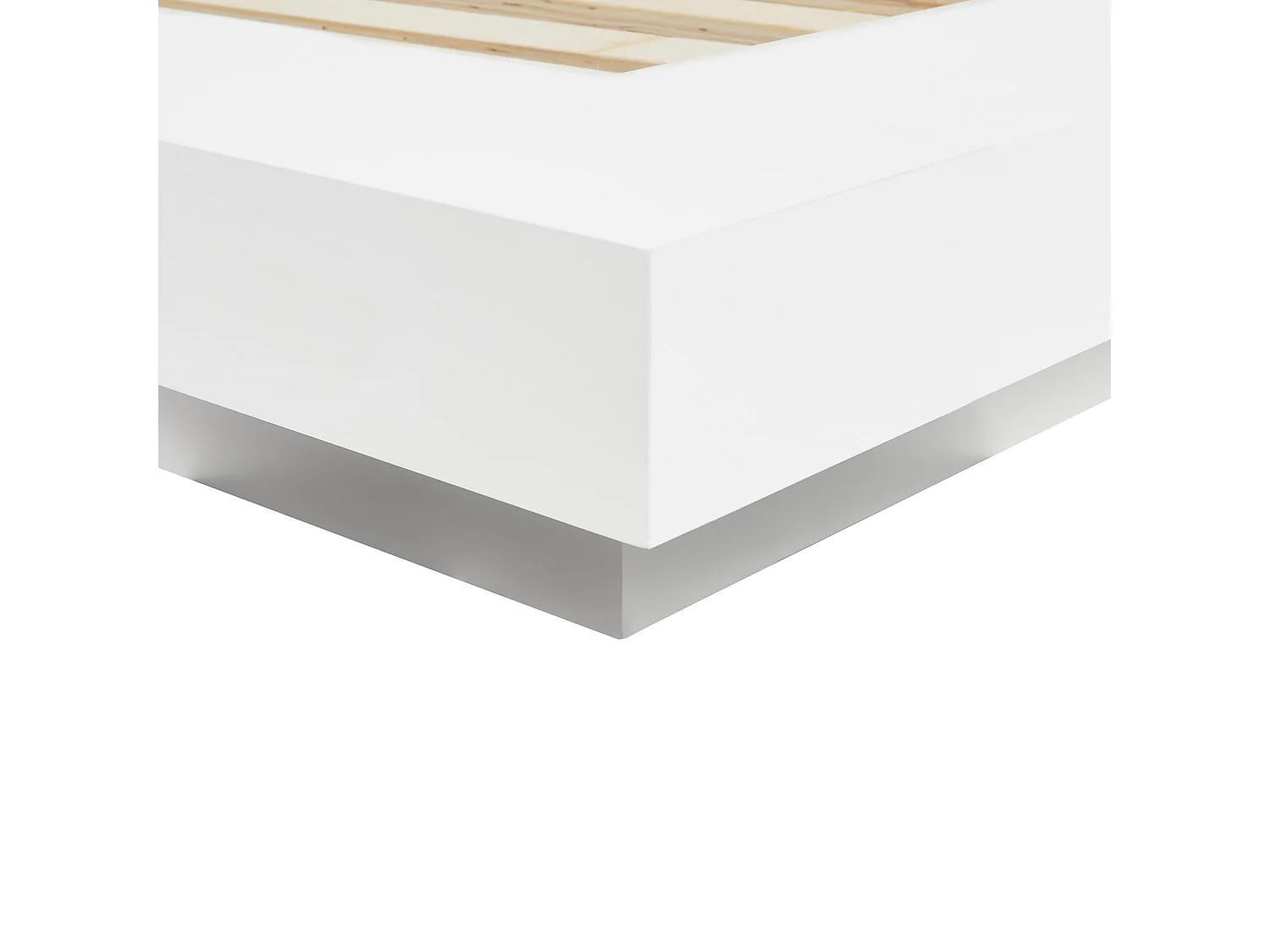 Lit avec sommier ZEN 180 x 200 cm Blanc