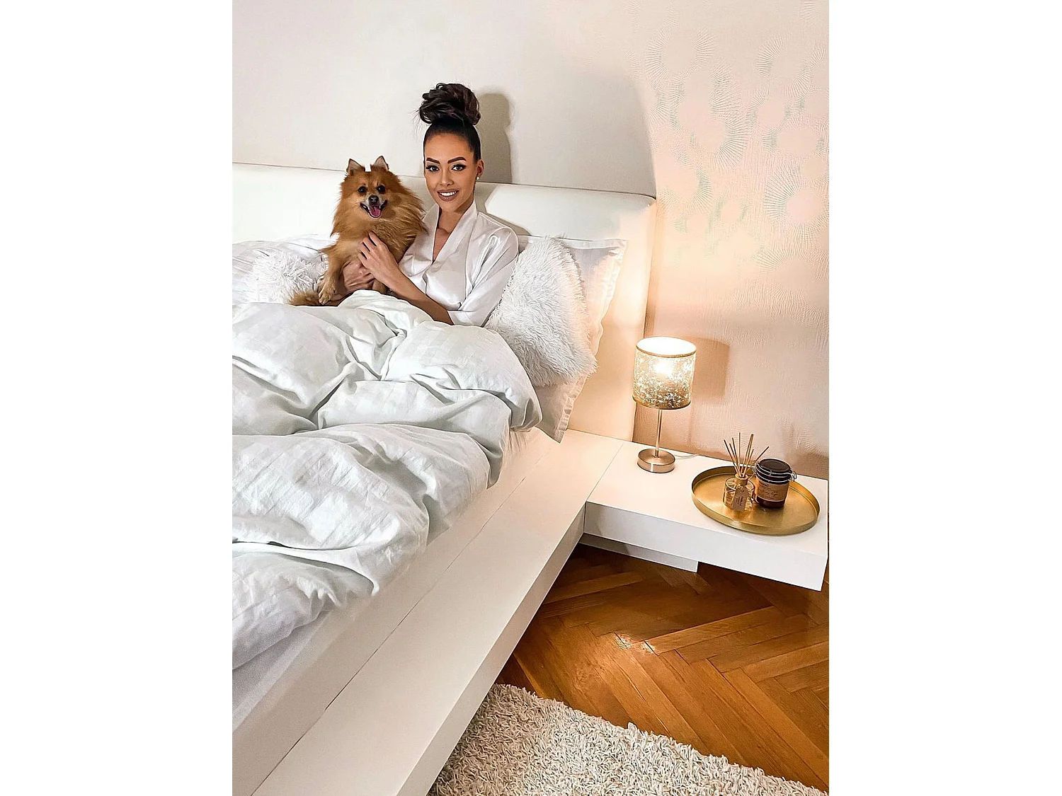 Letto ZEN 180 x 200 cm Bianco
