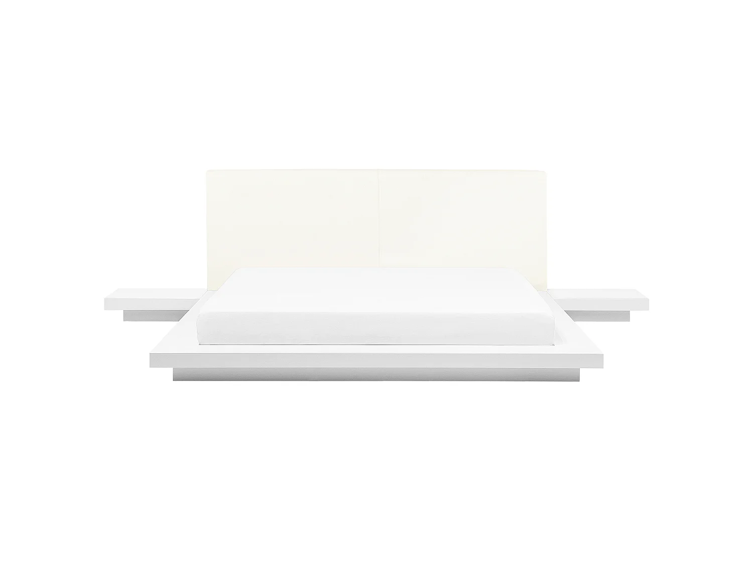 Lit avec sommier ZEN 180 x 200 cm Blanc