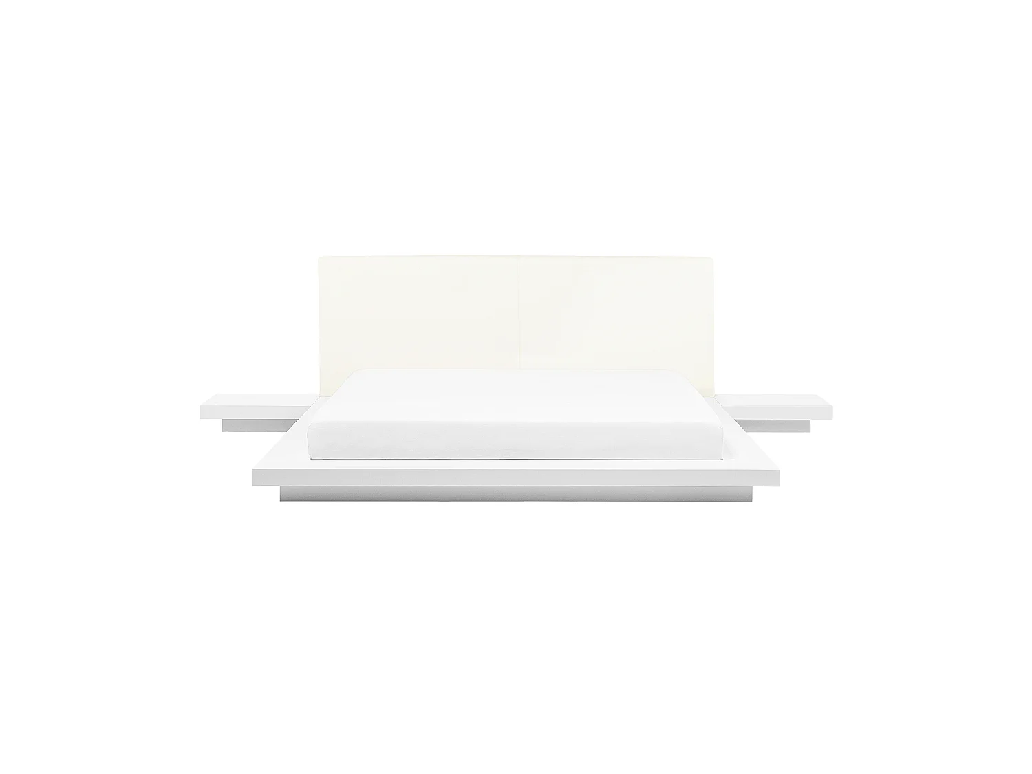 Lit avec sommier ZEN 180 x 200 cm Blanc
