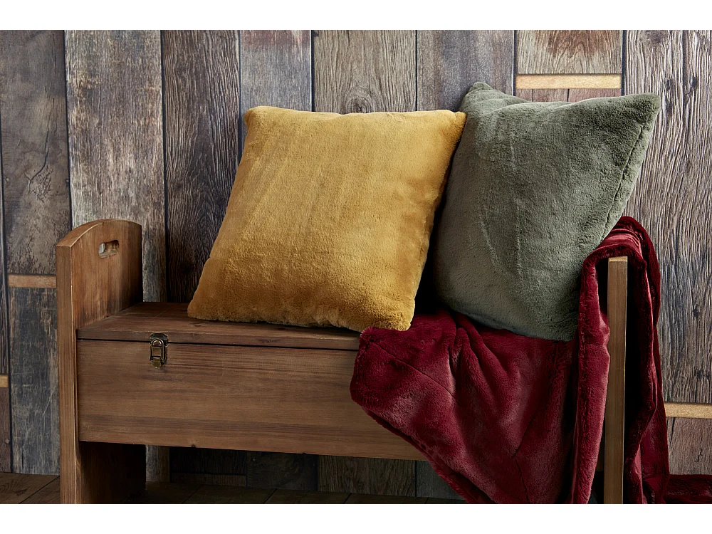 Coussin Luxe camel 50x50 cm