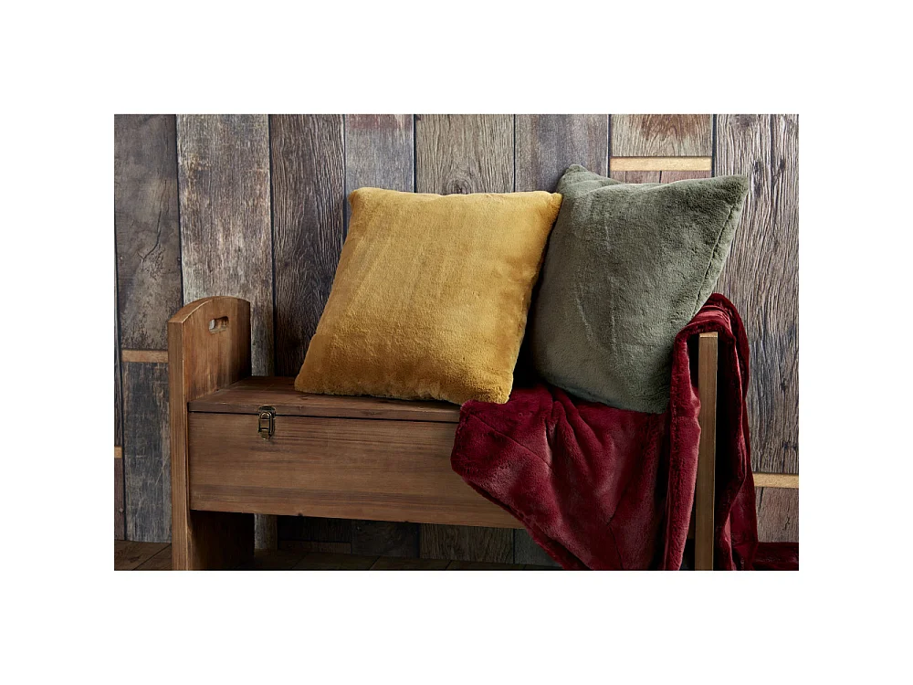 Coussin Luxe camel 50x50 cm