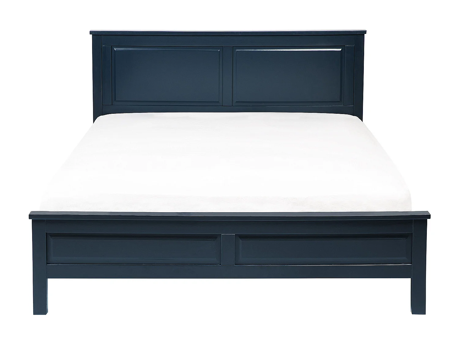 Lit avec sommier Bois de pin OLIVET 180 x 200 cm Bleu foncé
