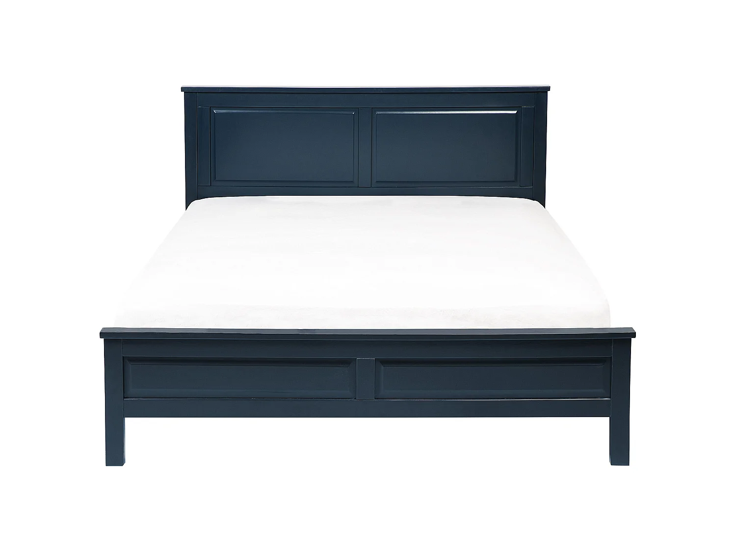 Lit avec sommier Bois de pin OLIVET 180 x 200 cm Bleu foncé