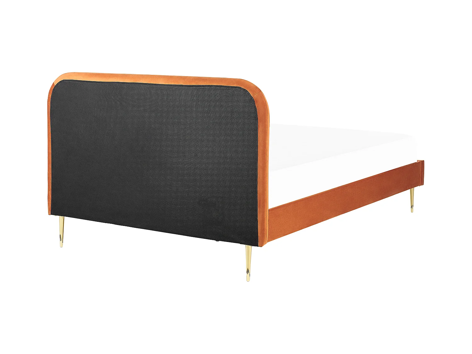 Cama Veludo FLAYAT 140 x 200 cm Laranja