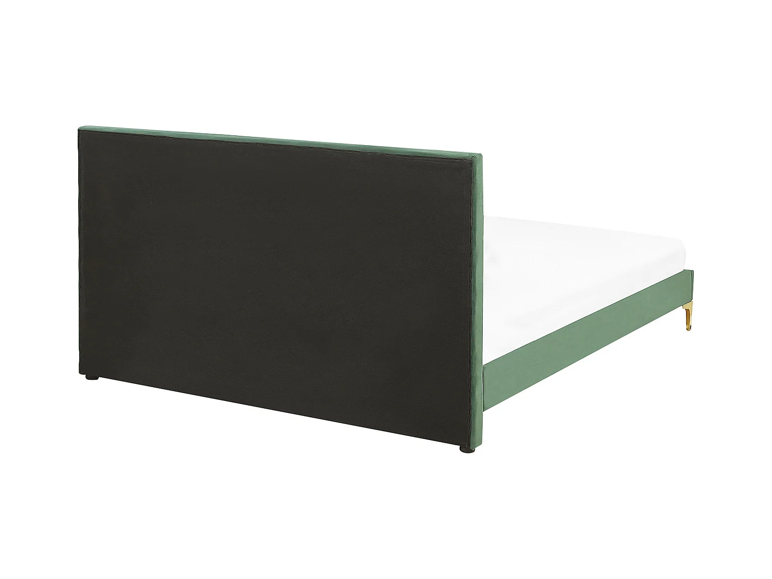 Bett mit Lattenrost Samtstoff LIMOUX 160 x 200 cm Dunkelgrün