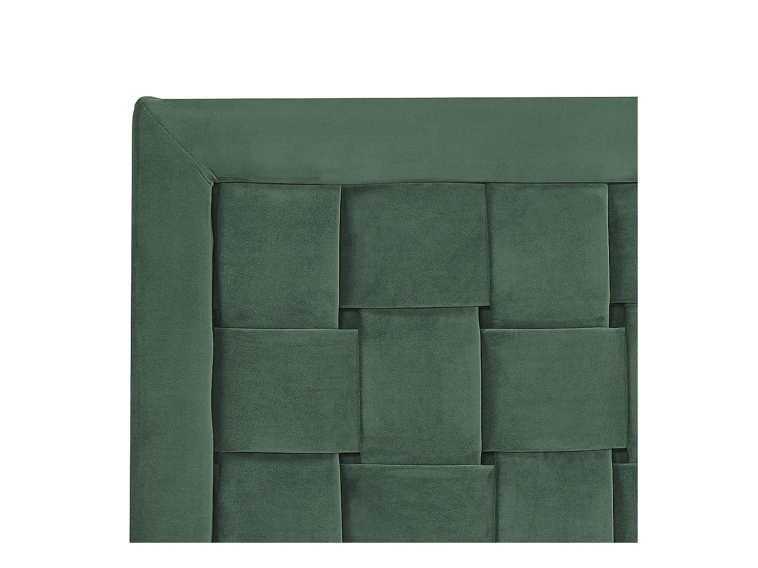 Bett mit Lattenrost Samtstoff LIMOUX 160 x 200 cm Dunkelgrün