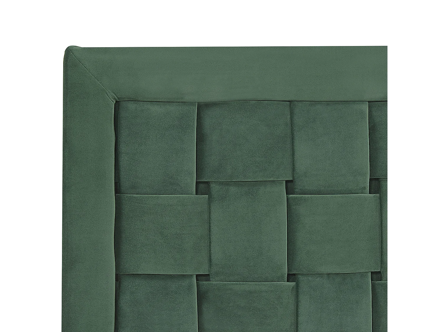 Bed Fluweel LIMOUX 160 x 200 cm Donkergroen