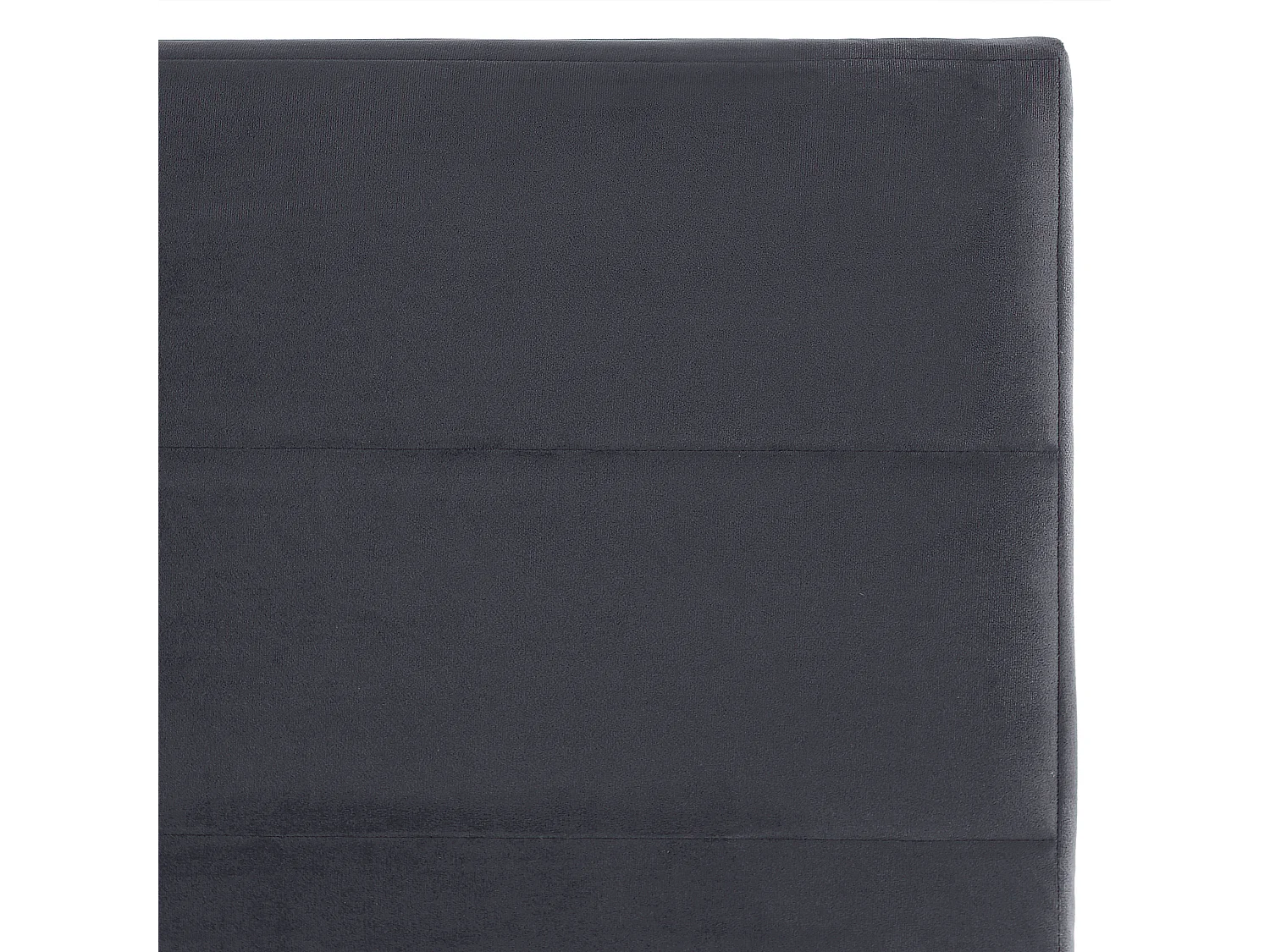 Bed Fluweel BELLOU 140 x 200 cm Donkergrijs